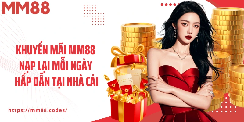 Khuyến mãi MM88 nạp lại mỗi ngày hấp dẫn tại nhà cái cá cược